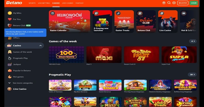 Betano Casino Login